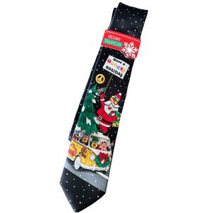 Hallmark Holiday Traditions Men's Christmas HOLIDAY‎ Tie Christmas Tree Groovy